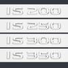 Lettere ABS nere lucide cromate 3D IS200 IS250 IS300 IS350 IS300h IS200t Emblema ibrido per Lexus Bagagliaio di un'auto Logo Badge Adesivo