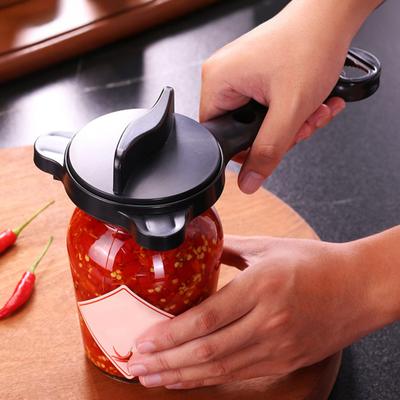 Strain-Free Jar Bottle Opener with Adjustable Capper Mechanism Easy Lid Removal Long Handle Non-slip Jar Cap Remover