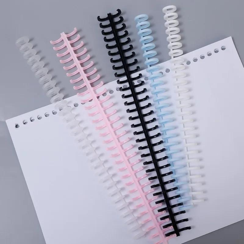 1-10Pcs 30Holes Detachable Buckle Loose-leaf Paper Book Circle Ring Scrapbook Album Binder Spiral A4 A5 B5 Notebook Binding Clip