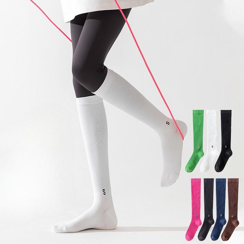 Female Spring and Autumn Professional Jump Rope Fitness Exercise Lean Leg Pressure Non Slip Calf Socks