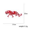 Hochwertige Handgemachte Strass-Gepard Brosche, Modischer Tier-Herren-Anstecker Schmuck Kragenpin Zubehör