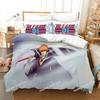 Fashion Bleach Bedding Set Bedspread Single Twin Queen King Size Bleach Anime Bleach Bed Sets Aldult Kid Bedroom Duvetcover Set