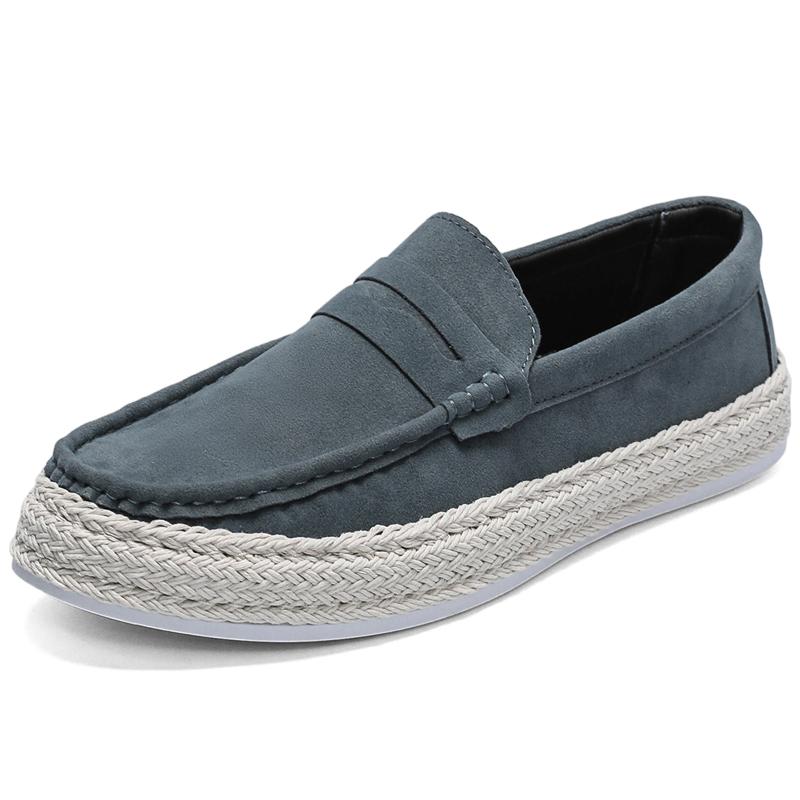Fashion Men Suede Lightweight Casual Shoes Lazy Shoes Male Breathable Slip-on Men's Driving Shoes Comfortable Loafers Moccasins