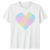 Pastel Heart T-Shirt Geometric Heart Love Gift For Him And Her
