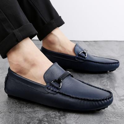 Fashion Men Casual Genuine Leather Shoes Brand Comfort Slip On Formal Business Loafers Men Comfortable Wedding Shoes Male Driving Flats