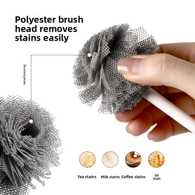 Special Brush for Cleaning Baby Bottles and Tea Cups, A Magic Tool for Cleaning Thermos Cups, and A Long-handled Water Bottle Cleaning Brush