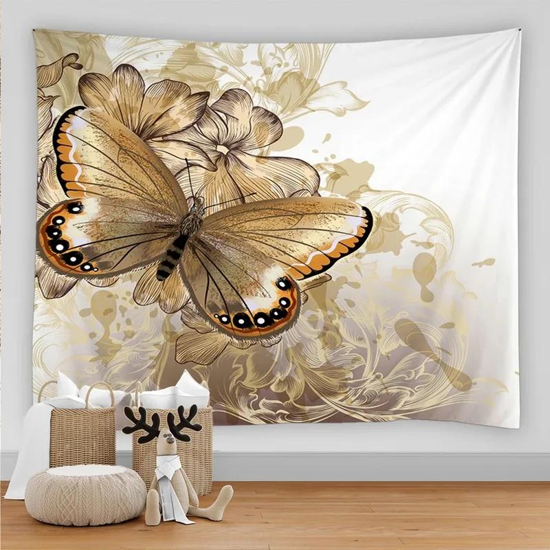 Tapisserie Décoration Murale Maison Motif Papillon Fond Chambre Bureau Salon