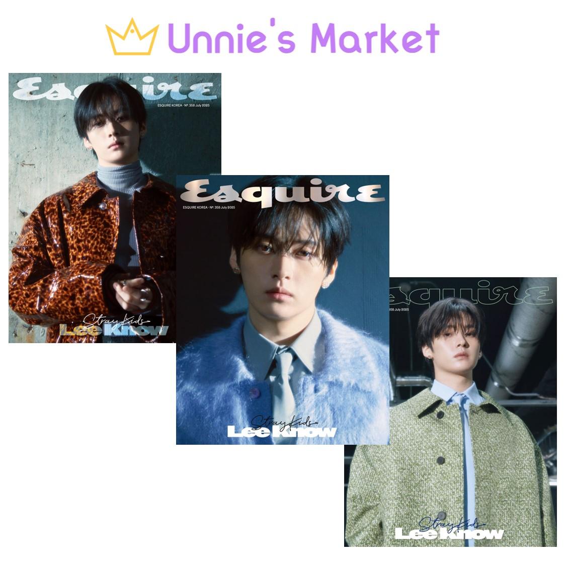 

[Предзаказ] Ли Ноу (Бродячие дети) Обложка журнала ESQUIRE Korea 2025.08 + Бесплатный подарок A