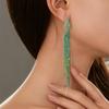 Pendientes de Borla de Diamantes Completos Brillantes de Lujo DINGKA para Mujer - Joyería de Tachuelas de Personalidad Exagerada