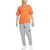 Air Jordan Solid Color Letter Logo Crew Neck Short Sleeve T-Shirt Men Tops Orange DO6100-847