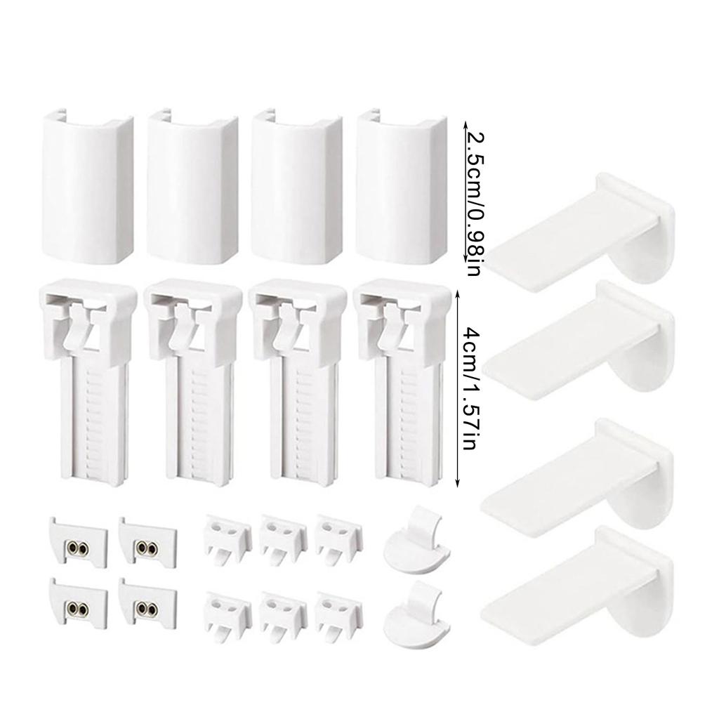 1 Set Suporturi Jaluzele Plisate Kituri Accesorii Instalare Ușoară Cleme Suport Jaluzee Rulou Piese de Schimb pentru Repararea Jaluzelelor de Fereastră