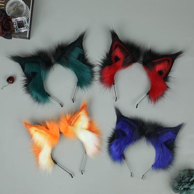 Handmade Quality Shines! Realistic Lynx Animal Ear Headpiece, Cute Plush Convention Cosplay Headband Accessory