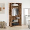 VidaXL Wardrobe Old Wood 100x50x200 Cm Engineered Wood 3318624