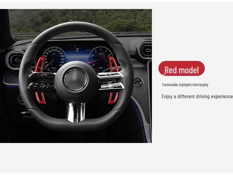 T-Carbon True Carbon Fiber Shift Paddles for Mercedes E-Class: 22 E63AMG, 21 E53E63