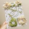 Set lily of the valley flower rubber band hair ring high elasticity and durable Korean version of the head rope new fresh girl hair tie rope