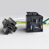 QXNY 1Pc Automotive Relay 12V or 24V 5Pin 40A Car Relay with Black Red Copper Terminal Auto Relay Socket SPDT Harness Cable