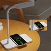 LED Buchungslicht USB Kabelloses Ladegerät LED Schreibtischlampe Anschluss Nachttisch Touch Dimmbar Augenschonend für Desktop Lesen Zuhause Nachtlampe