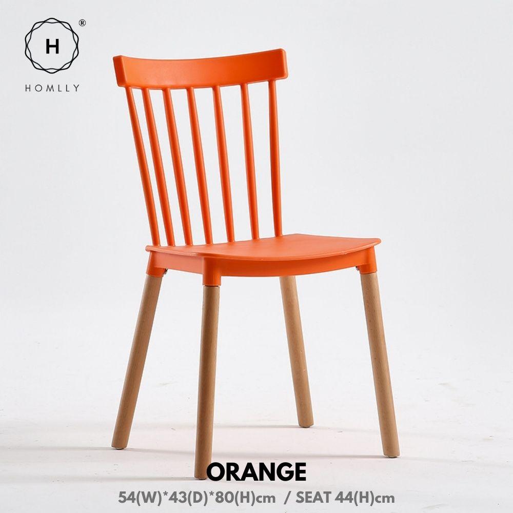 Homlly Nordic Windsor Dining Oak Leg Chair ( X2 PCS)