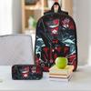 3Pcs Hazbins Hotels Theme Backpack Set for Girls Boys Pen Bags Bookbag Sets with Lunch Box For Primary School Students Knapsack