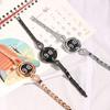 Yousheng Women Wristwatch Round Dial LED Night Light Touch Screen Accurate Time Display Scratch-resistant Smooth Surface Electronic Watch for Daily