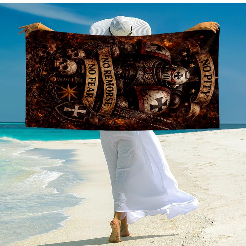 Ultra-Soft Beach Towel with Warhammer 40k Theme,Ideal for Pool - Camping, Diving - Perfect Travel Essential, Vibrant Beach Towel.