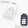 2 3 4 5 Button For Honda Accord Civic Cr-V Fit Hr-V Pilot Ex Odyssey Crosstour Ridgeline Clarity Insight Lx Car Key Case Cover