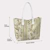 Vintage Floral Print Casual Tote Bag for Daily Shopping Commute