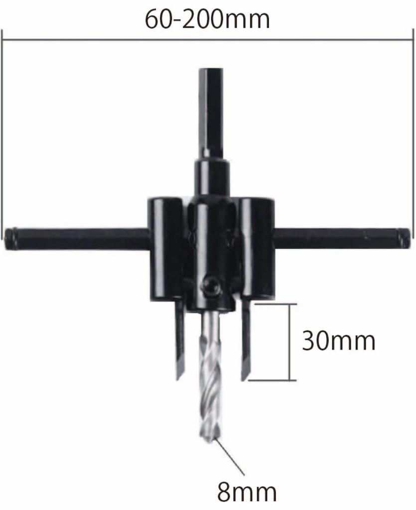 Circle Impact Cordless Drill Adjustable Drill DIY Round Hole Construction Tool Cutter, Drill, Driver, Bit, Tool, Compass, Drilling, Multi-Purpose