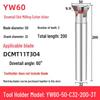 45°-75° CNC V-Shaped Dovetail Groove Milling Cutter with Inner Hole