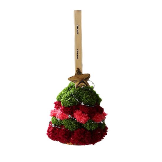 

Yousheng Plush Christmas Tree Ornament Mini Fluffy Christmas Tree Pendant with Star Treetop Multicolored Xmas Tree Shaped Hanging Crafts for Holiday F