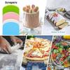 2pcs Plastic Dough Scraper Bowl Scraper, Food-grade Bench Scraper, Flexible Dough Cutter, Multipurpose