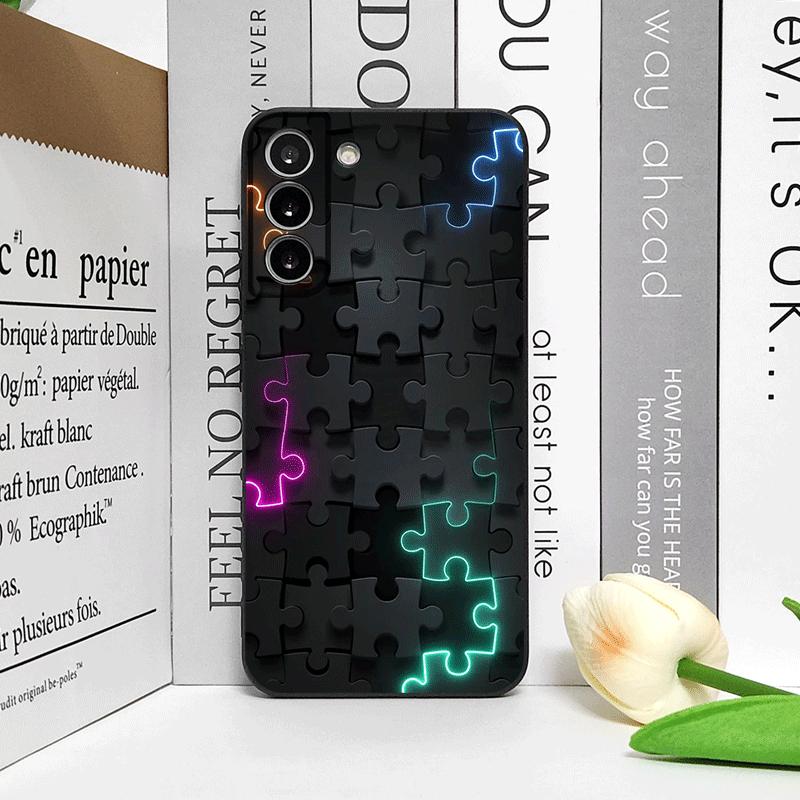 Stylish Artistic Puzzle Pattern Phone Case for Motorola Moto Edge 50 Fusion 40 30Neo G24 E14 G75 G85 G84 G54 5G Shockproof Cover