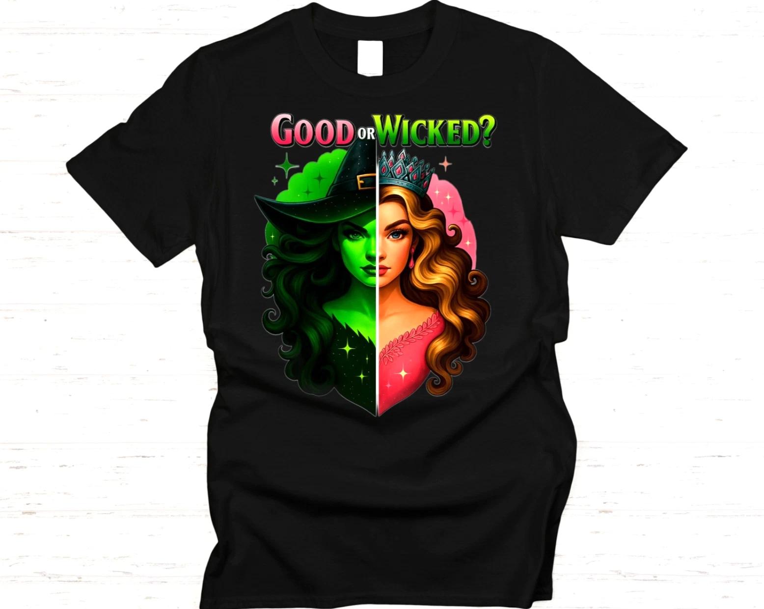 Good or Wicked Witch Princess Graphic T-Shirt Dark Fantasy Unisex Tee M