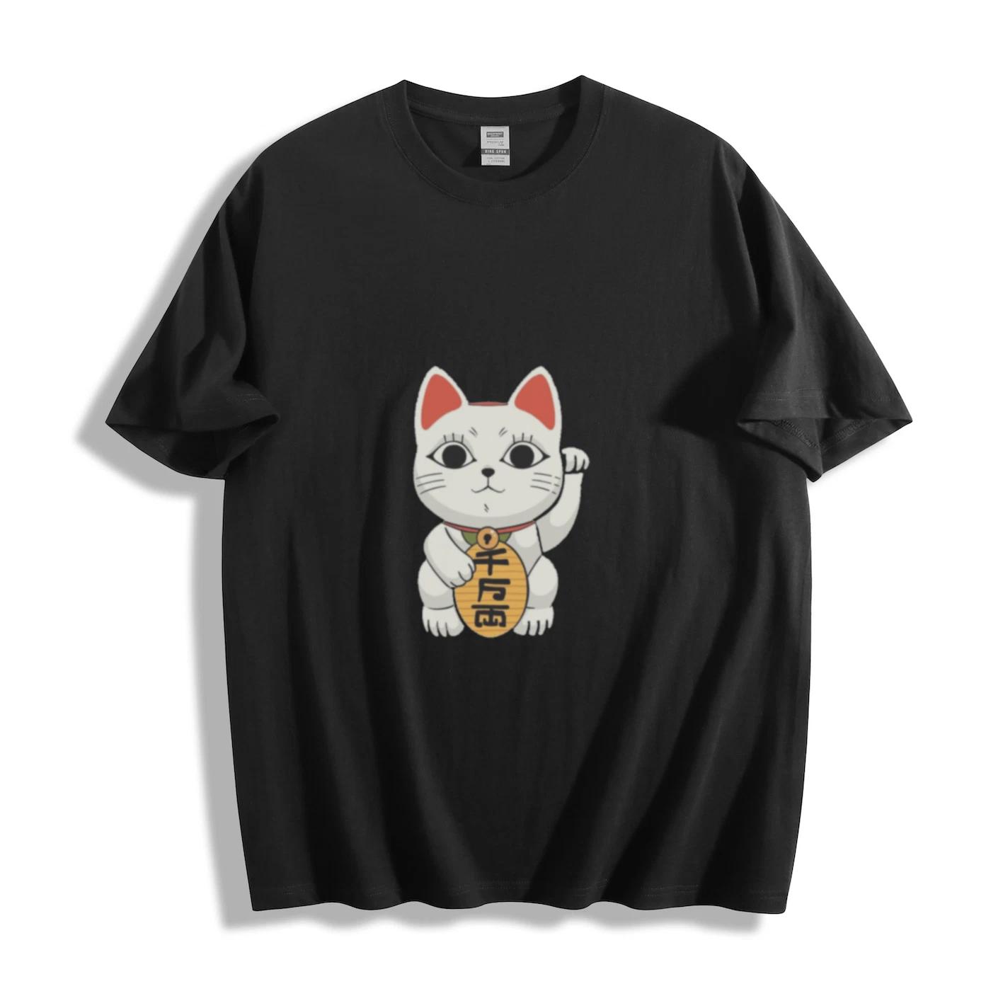 Maneki-Neko Lucky Cat Graphic T-Shirt S