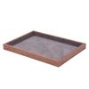 East Leaf Wooden Jewelry Tray, Accessory Tray, Commercial Use, 35x24x3cm, Gray