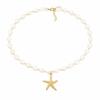 European Style Seashell and Starfish Necklace for Women - Summer Beach Vacation Jewelry