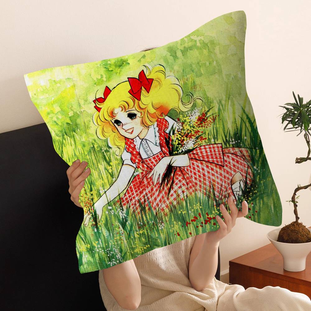 Cartoon Anime womens Candy Sweet pillow cover sofa cushion cover home room decoration children gift