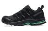 XA PRO 3D Suede Comfortable Abrasion Resistant Low Top Outdoor Shoes Unisex Black Green 474783