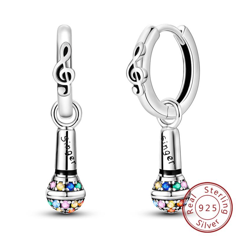 925 Silver Earrings Starry Pearl Devil Eye Simple Drop Stud Hoop Earrings for Women Girl Fashion Jewery Accessories
