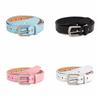 Love Heart Y2K Wide Belt Jeans Decor PU Leather Waistbands Lovely Rhinestone Waist Belt  Ladies