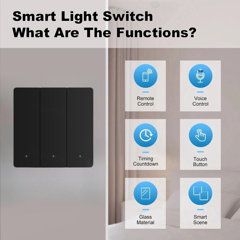 Graffiti Smart WiFi Switch - EU 86 Standard, App & Voice Controlled Timer Button