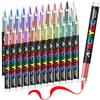 Professional Art Use 12-288 Colors Acrylic Paint Pen Marker Brush Tip Paint Marker For Painting Wood Calligraphy Christmas Gift
