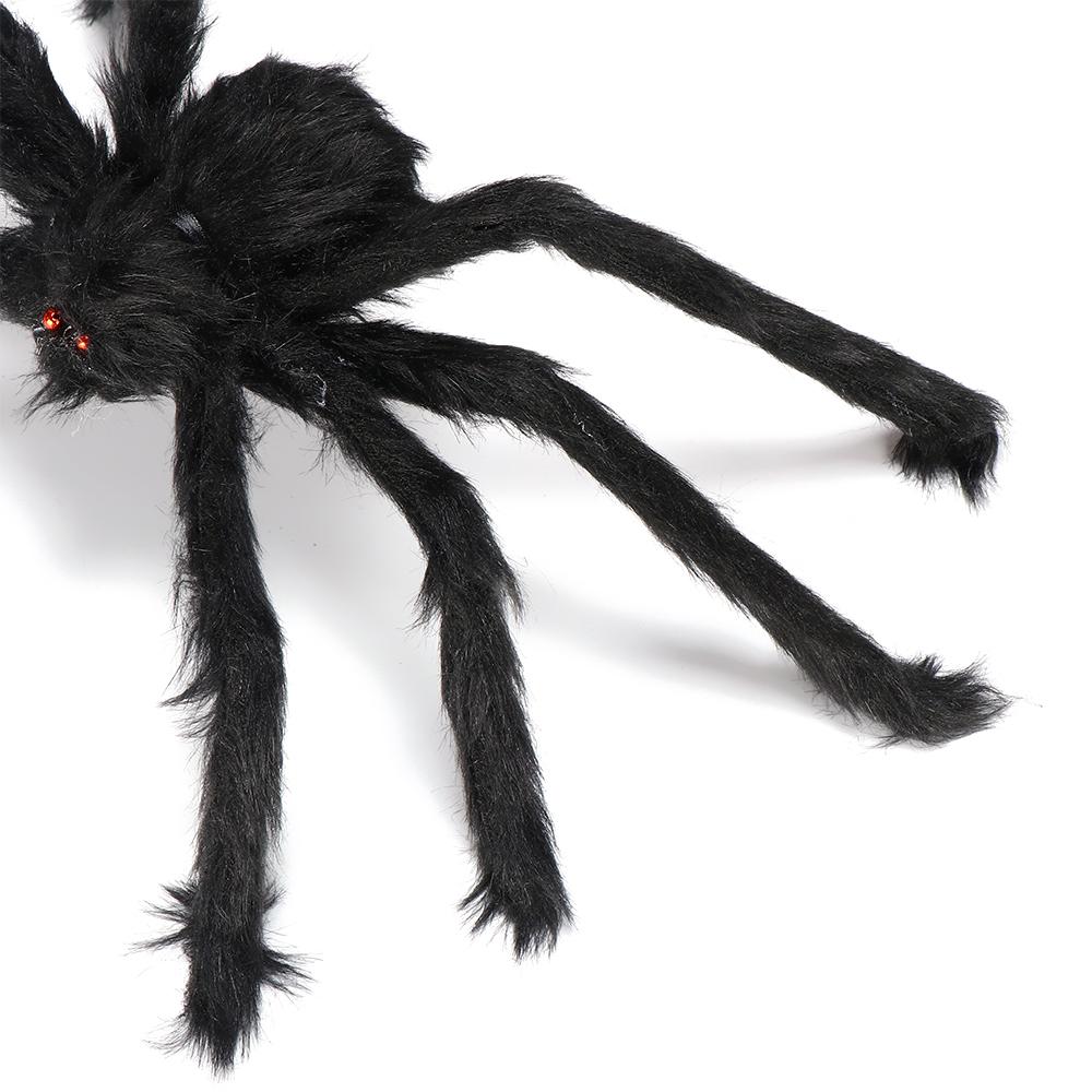 Prank Props Horror Atmosphere Bar Ornament Halloween Decoration Haunted House Black Plush Spider