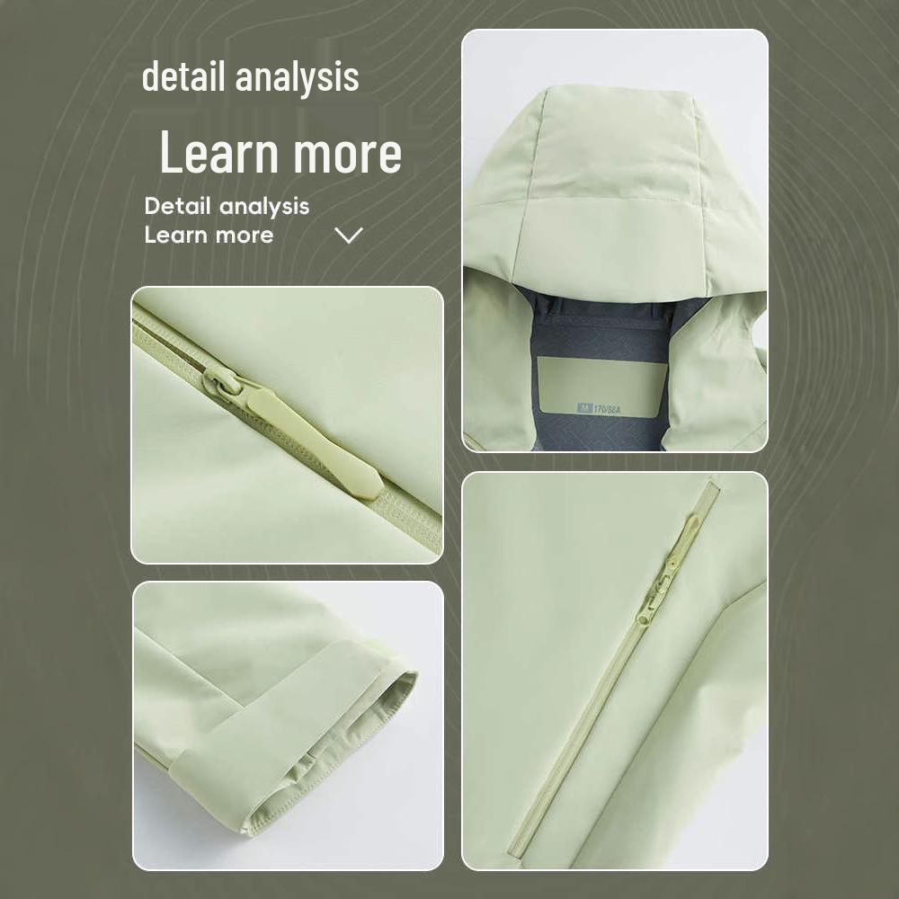 Woodpecker Women's Spring Blue Windbreaker 2025: Small, Windproof, Waterproof Casual Jacket