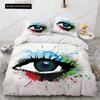 Big Eye Duvet Cover Cover Colourful Painting Art Comforter Cover King Queen Size For Teens Adults Kids Polyester Bedding Set