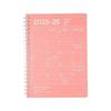 Notebook 2025 Schedule Book September 2025 Monthly Block B6 Variation Notebook Calendar S Vertical Salmon Pink Marks 26ADR-NB11-PK
