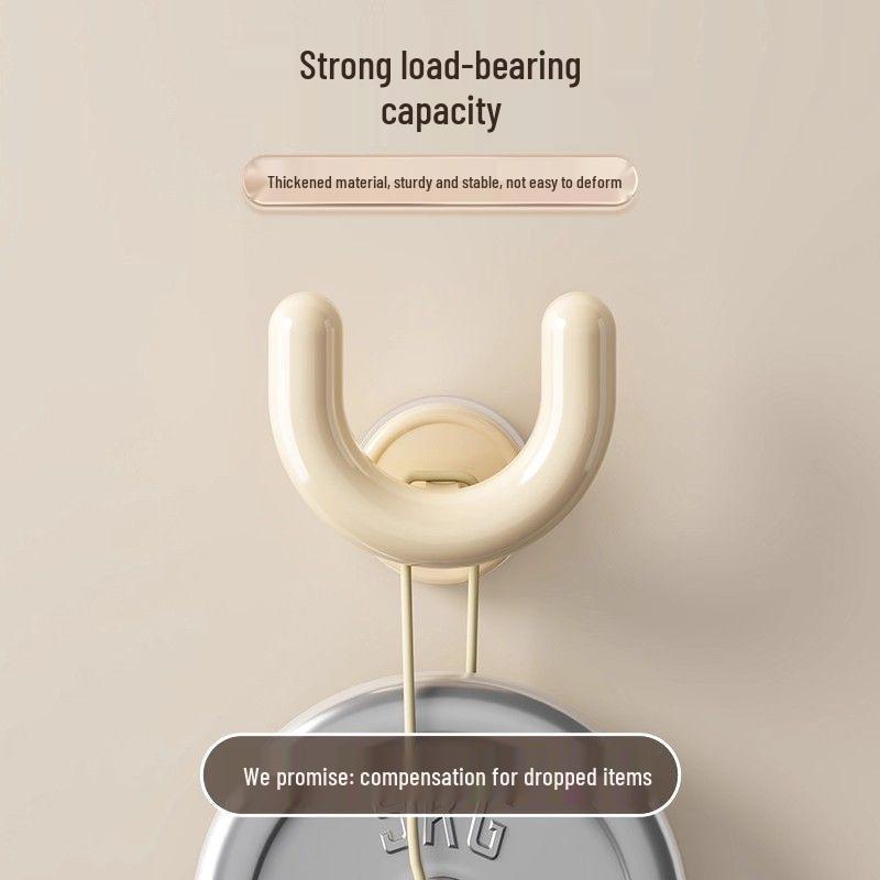 No-Drill Wall-Mounted Bathroom Slipper Rack with Suction Cups and Drainage Hooks