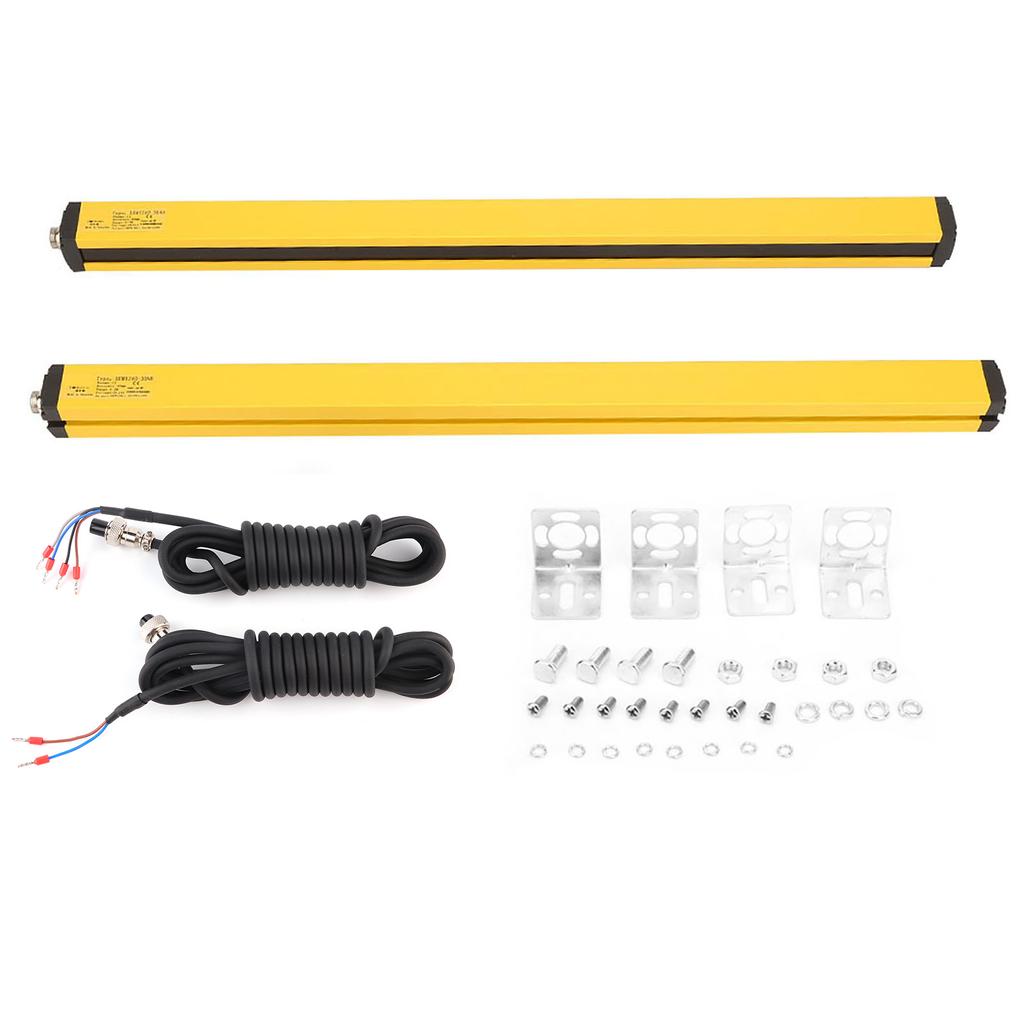 Light Curtain Sensor Switch Safety Light Grating Security Device DC24V(12 Beams BEM1240 30NB)