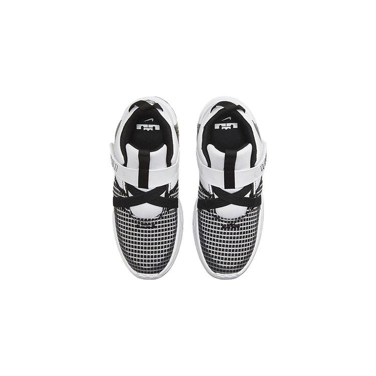 Nike Lebron 7 Witness James Cushioning Abrasion Resistant Low Top Children's Basketball Shoes White Black DQ8647-100