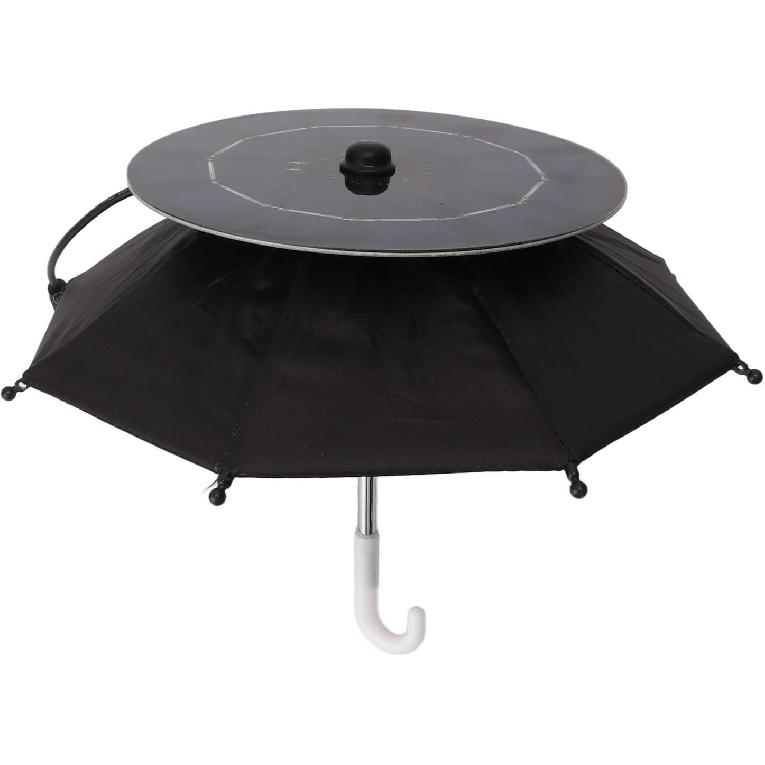 Topyond Phone Umbrella, 10W Solar Charger Sun Shade for Cell Phones, Suction Cup Stand, Outdoor Anti-Glare Protection, for Beach Travel and Outdoor